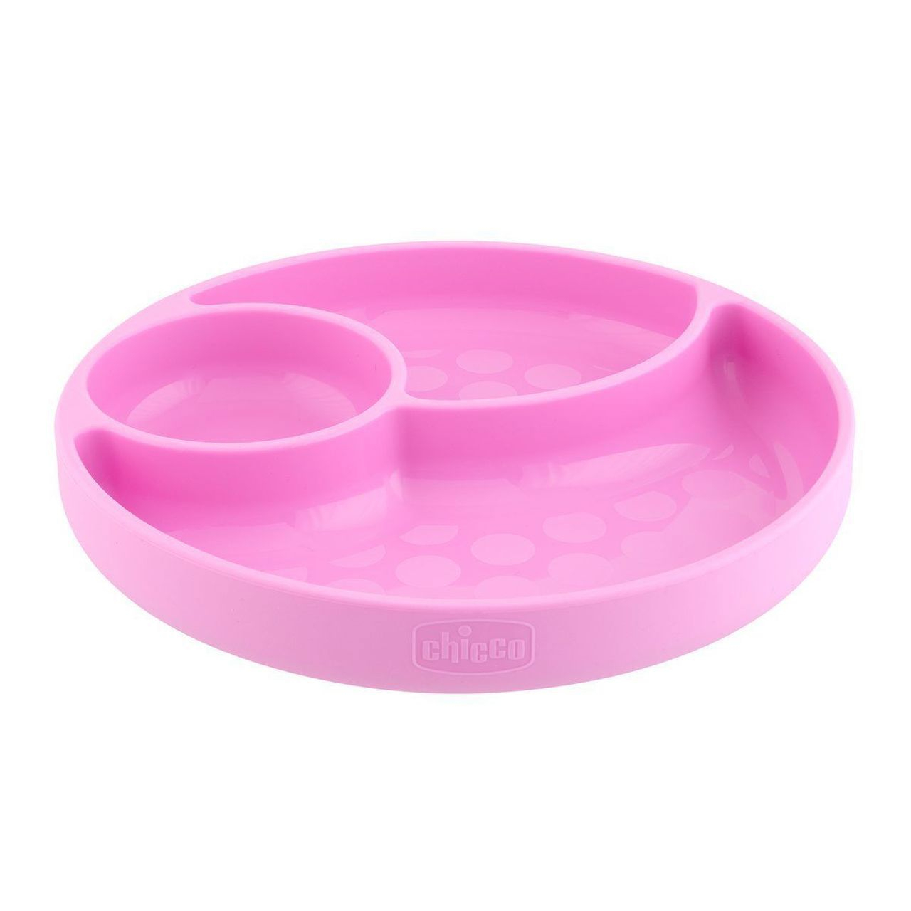 Chicco Silicone Divided Plate Pink 