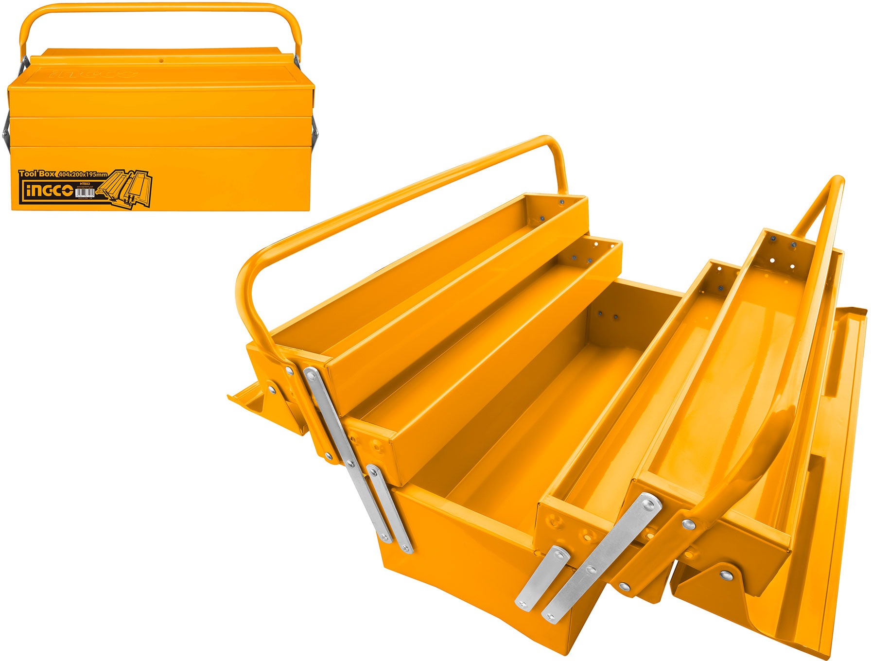 INGCO HTB03 Organizer Tool Box / Tool Storage With 3 Layers