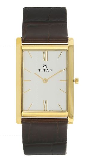 Titan Edge Analog White Dial Men's Watch NE1043YL03