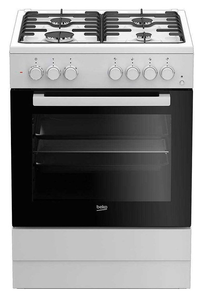 Beko FSST 62111 DW Kitchen 60cm - 4 gas hobs, electric oven