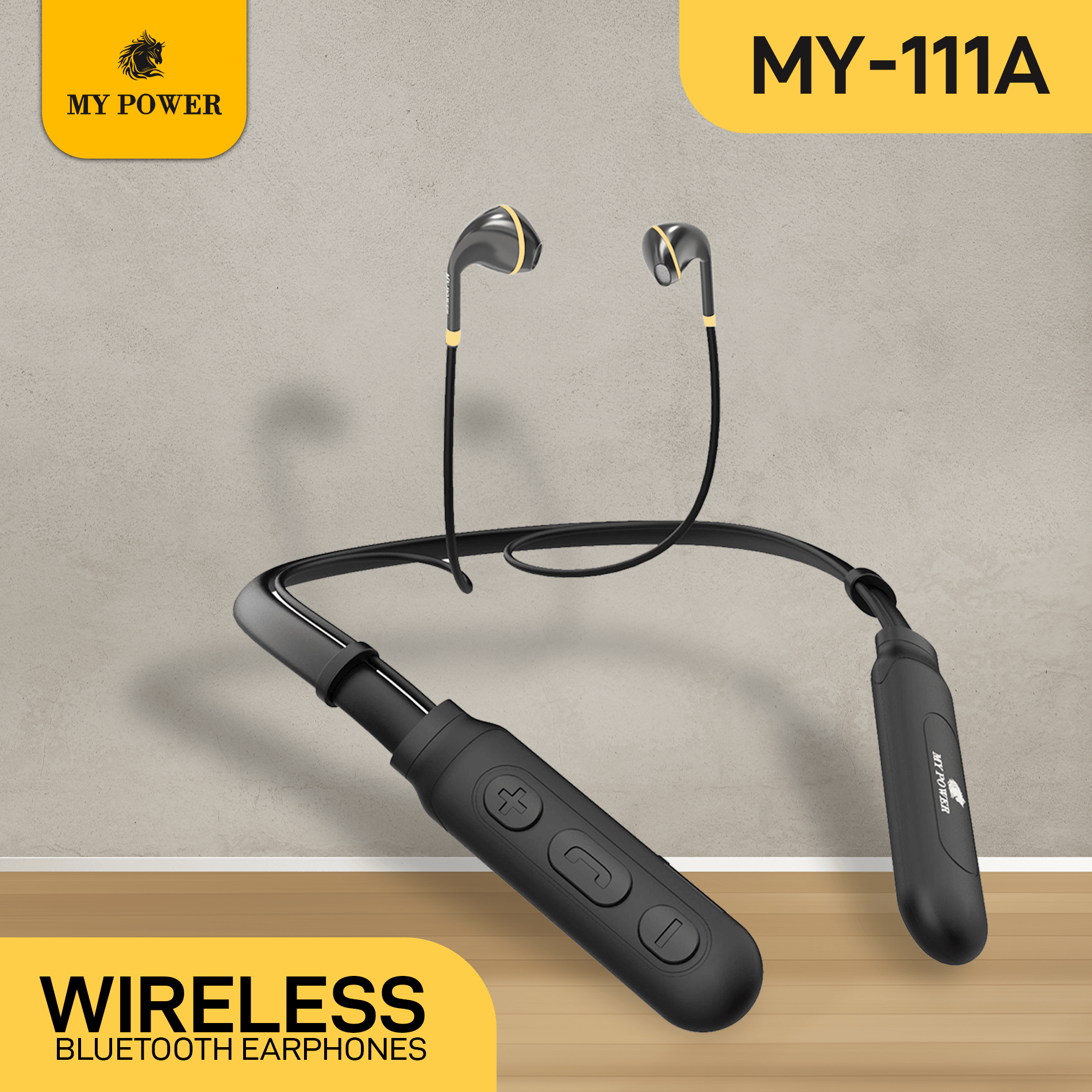 My Power Bluetooth Earphone, My-111A, Neckband, Wireless Headset