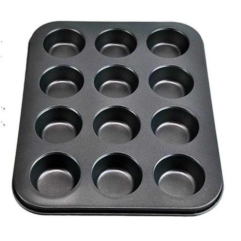 Laughing Buddha - 12 Cups Non-stick Cupcake Baking Tray