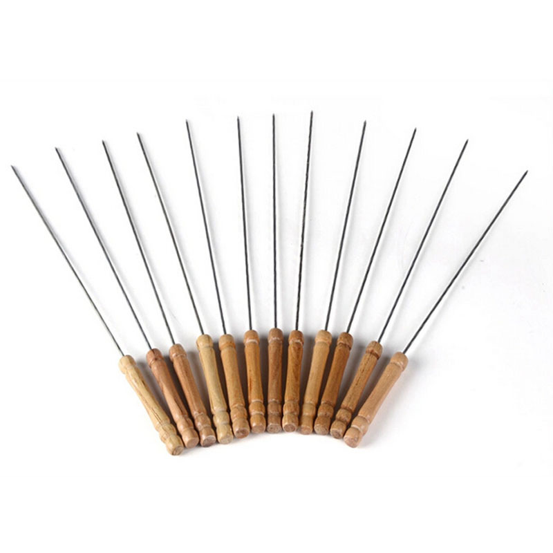 Laughing Buddha - Bbq Skewers with Wood Handle – (12 Pcs)