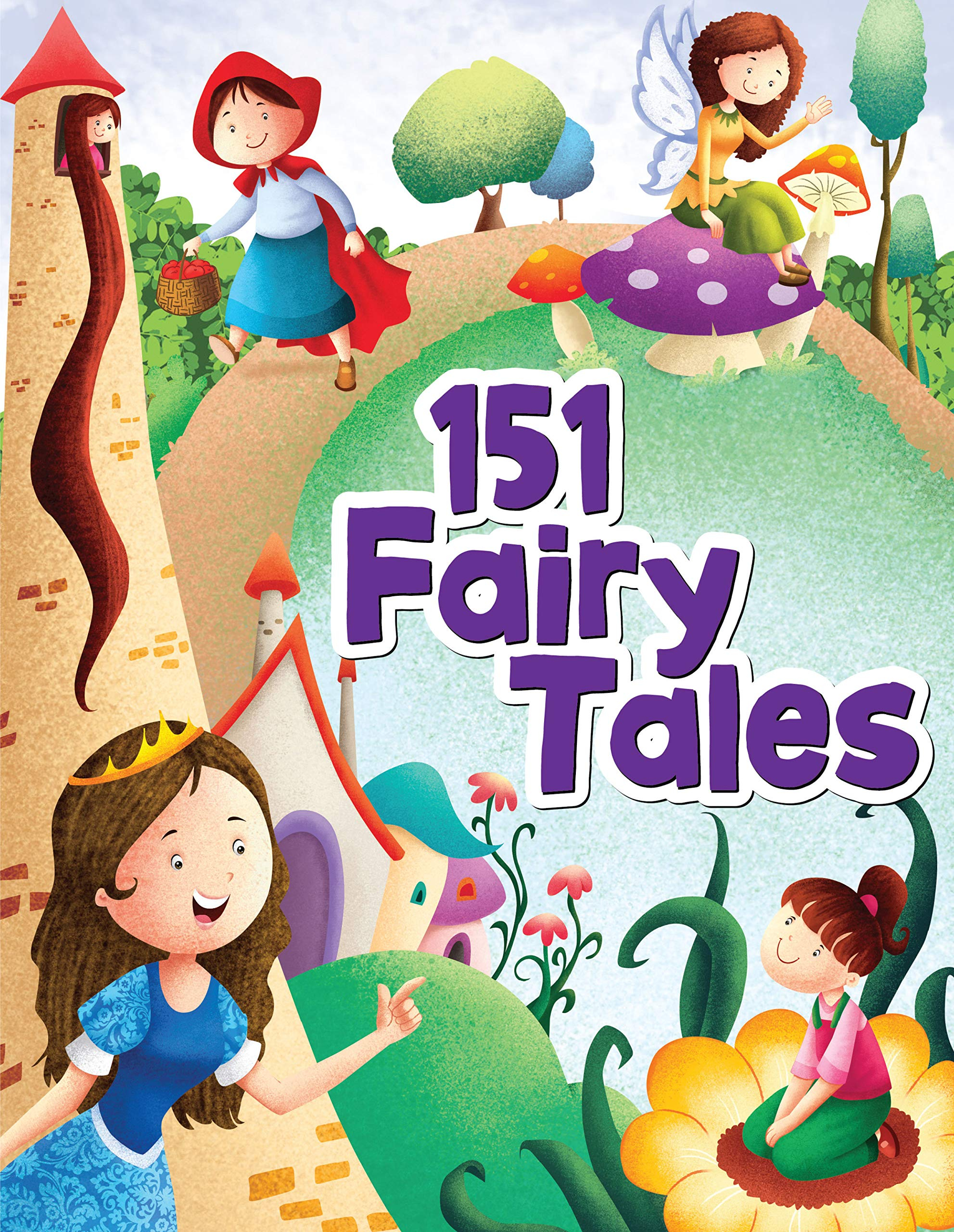 151 Fairy Tales - Padded & Glitered Book by Pegasus