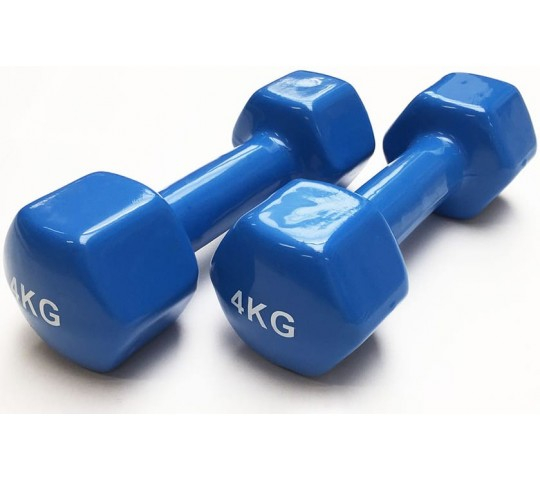Vinyl Dumbbell set 4 kg , 2 pc Set | Vinyl Dumbbell set 2 pc each of 4 kg total 8 kg