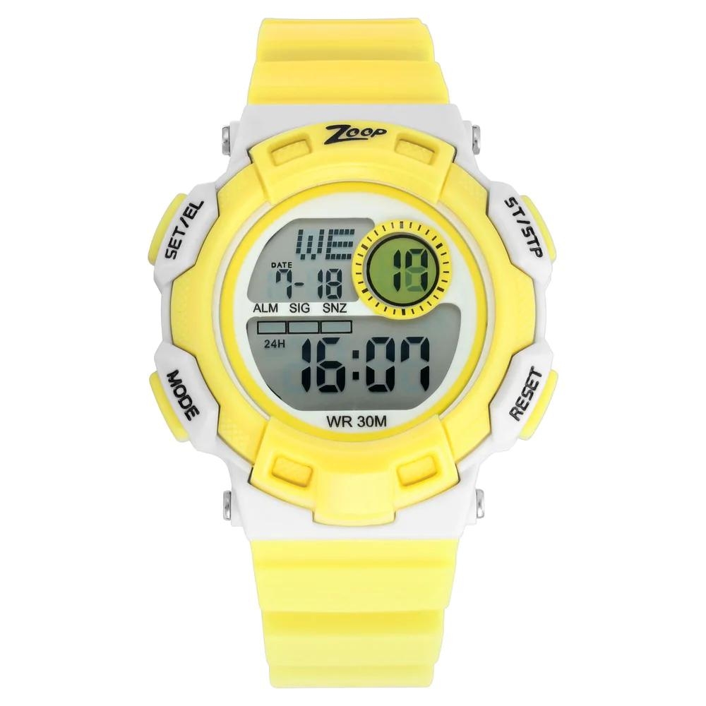 Titan Digital Yellow Strap Watch For Kids C16009PP03