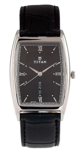 Titan Black/Silver Dial Men's Analog Watch 1640SL02