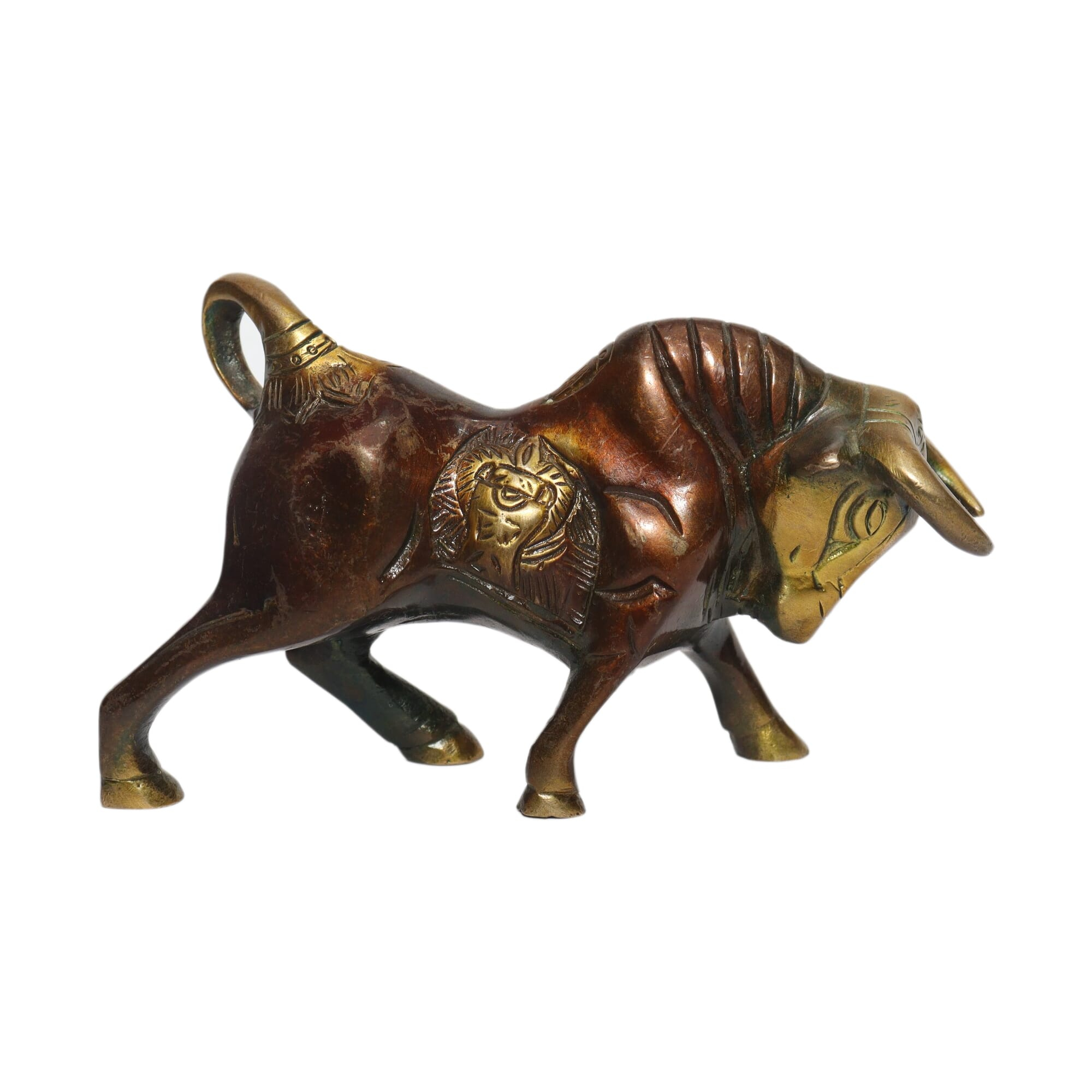 Seven Chakra Handicraft - 16cm Size Fighting Bull