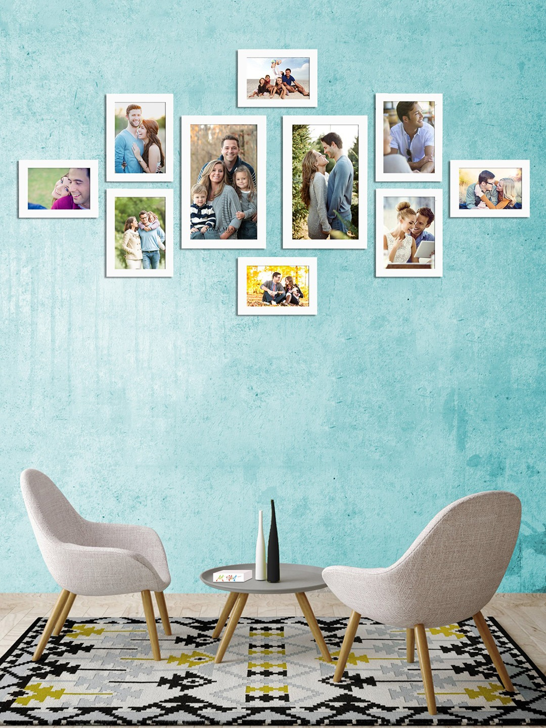 Wall Decor Frames Set of 10