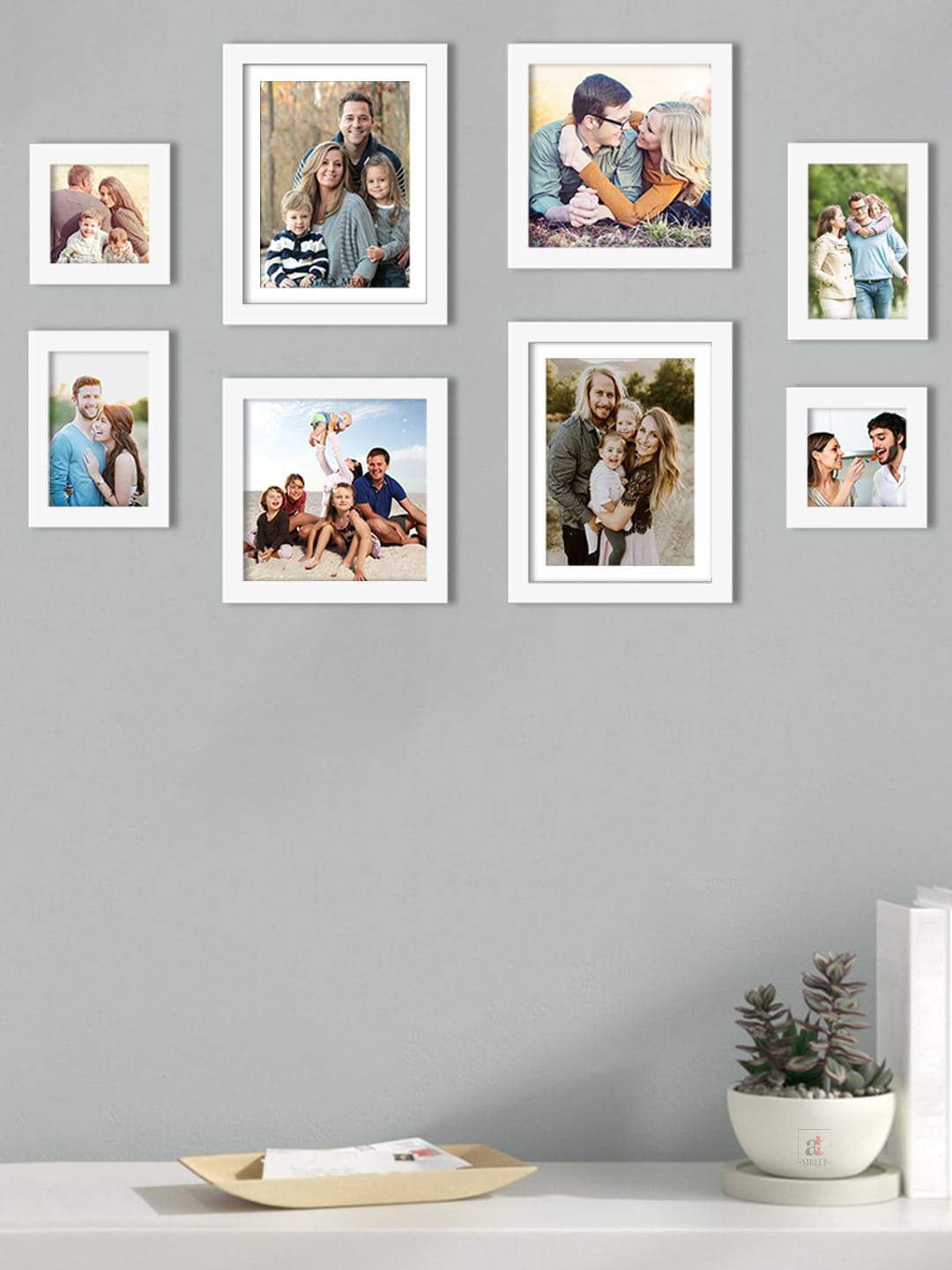 Wall Decor Frames Set of 8