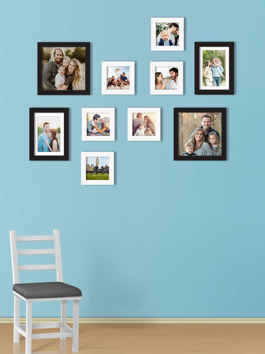 Wall Decor Frames Set of 10