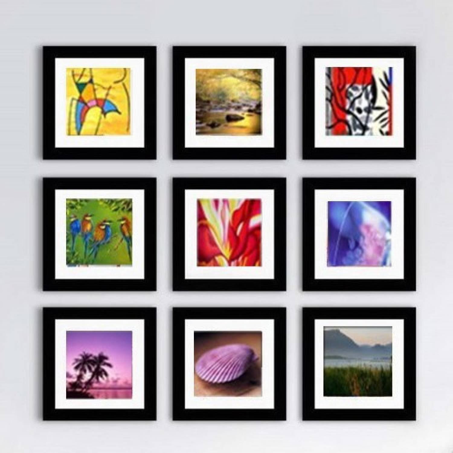 Wall Decor Photo Frames Set of 9