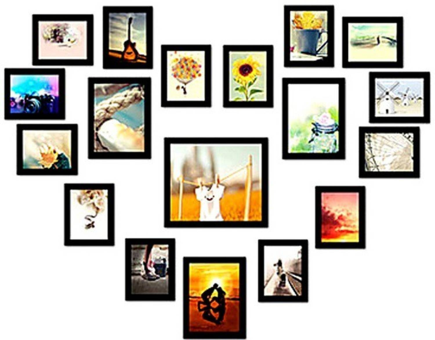 Wall Decor Frames Set of 18
