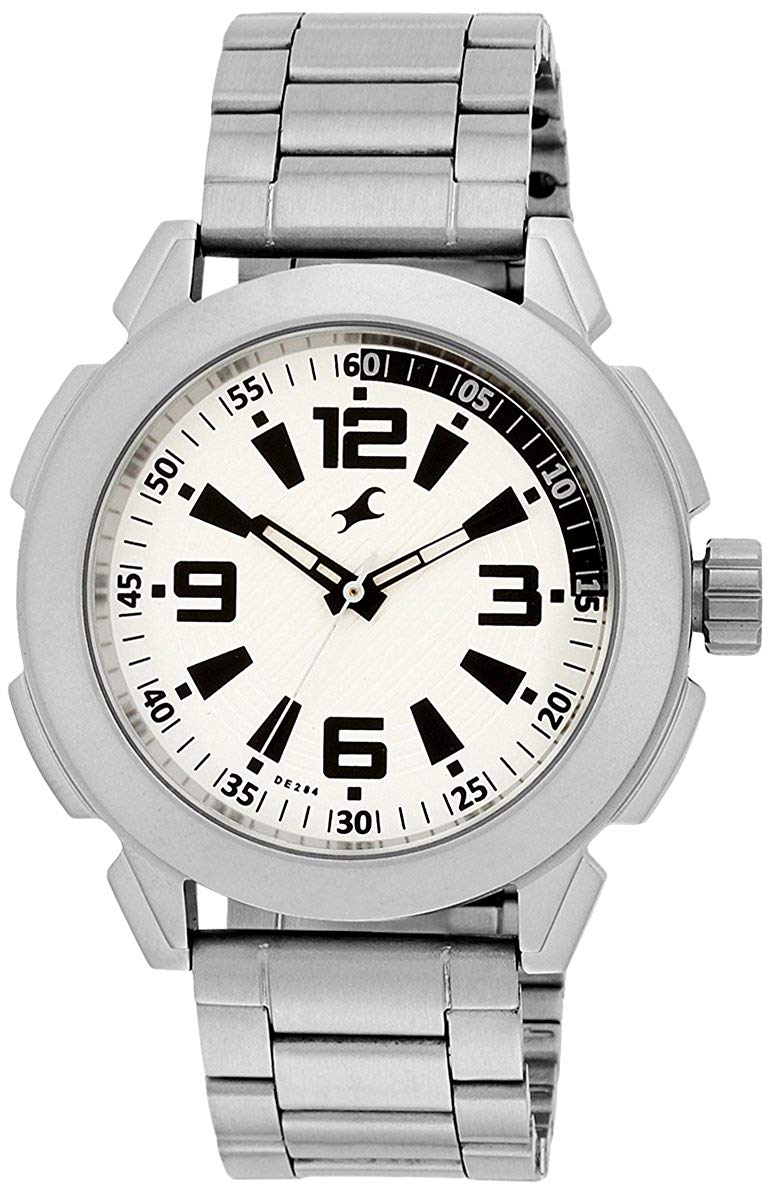 Fastrack White Dial Men's Analog Watch 3130SM01