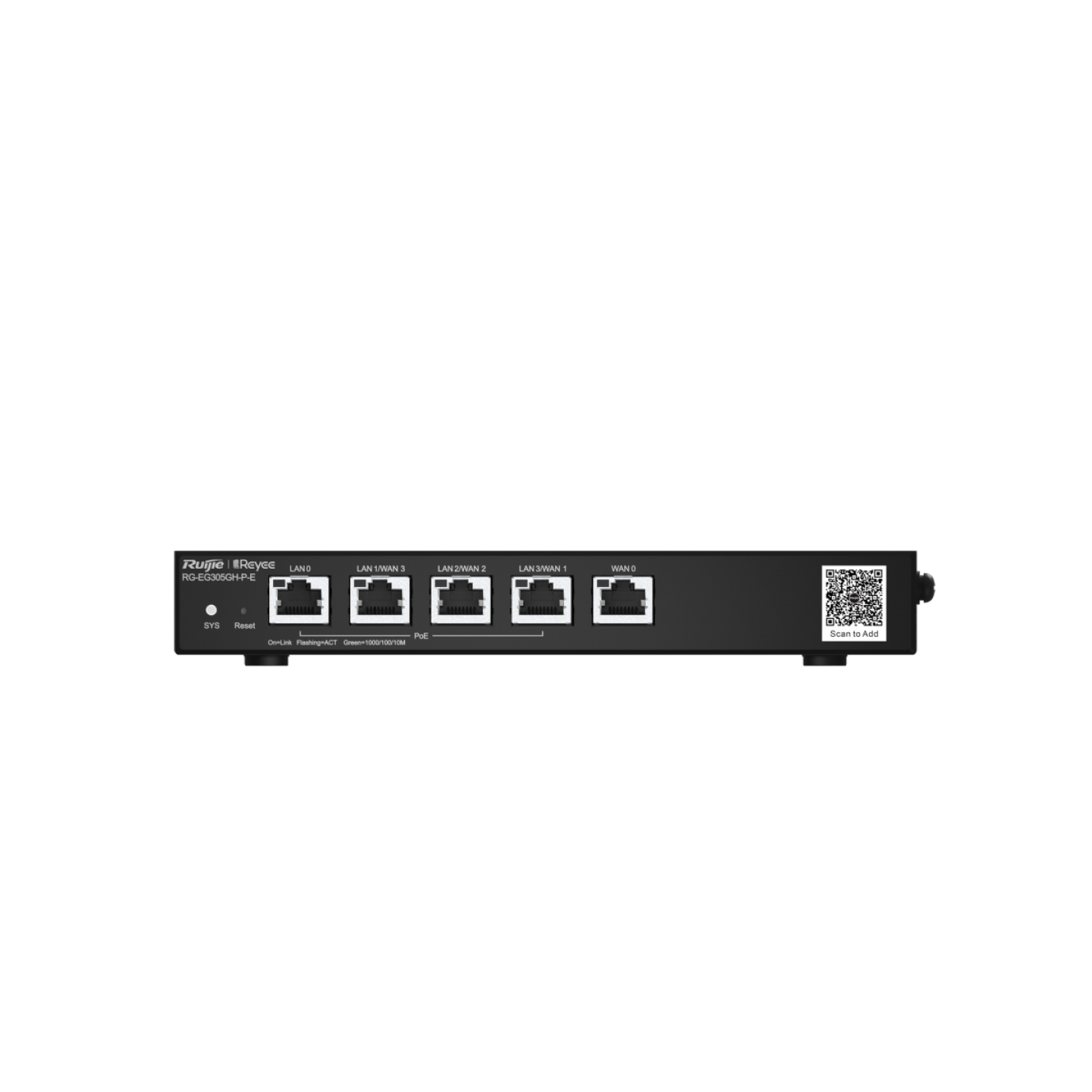 RG-EG305GH-P-E, Reyee 5-Port High Performance Cloud Managed PoE Office Router