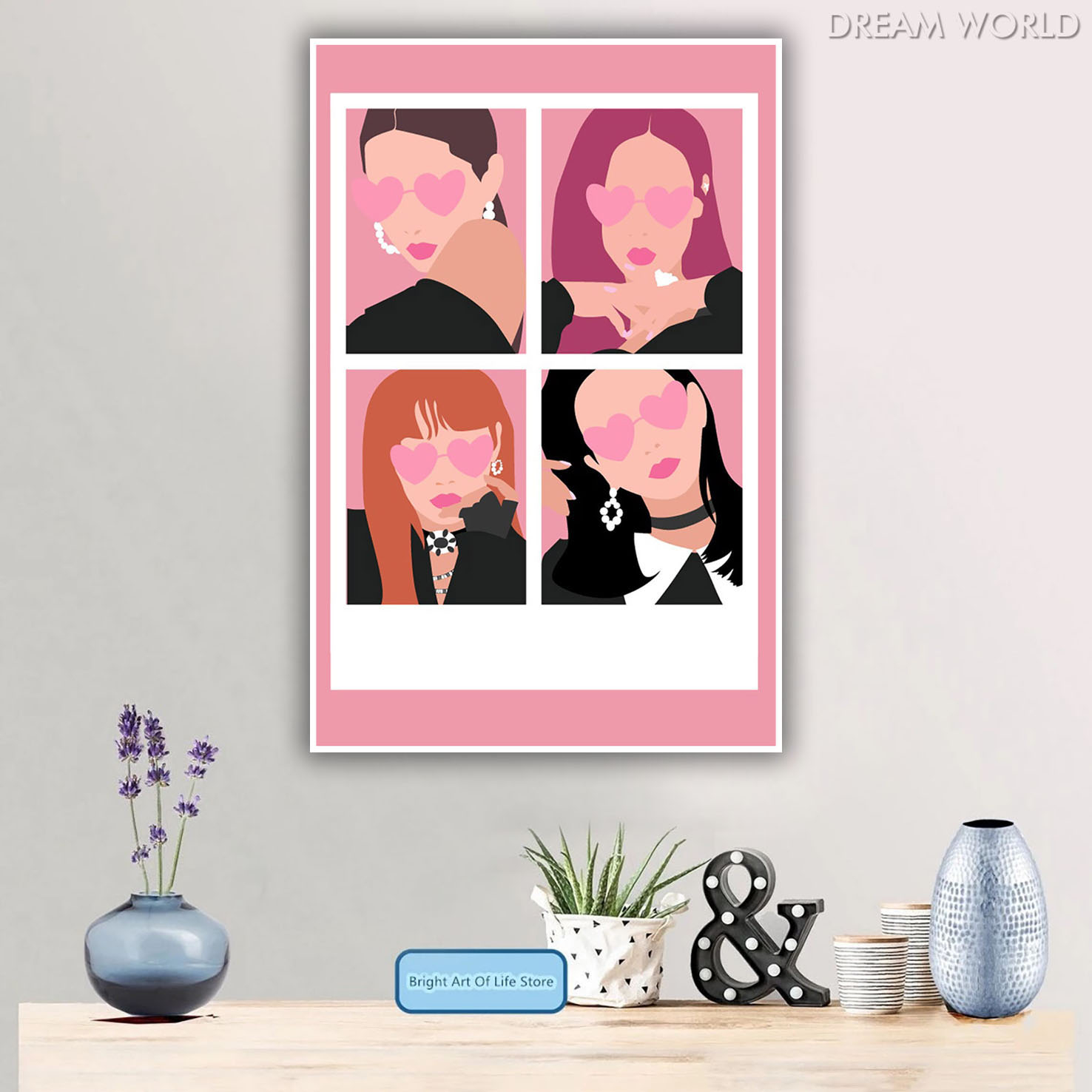 Arga - Home Decor Wall Poster - Blackpink Cartoon Art