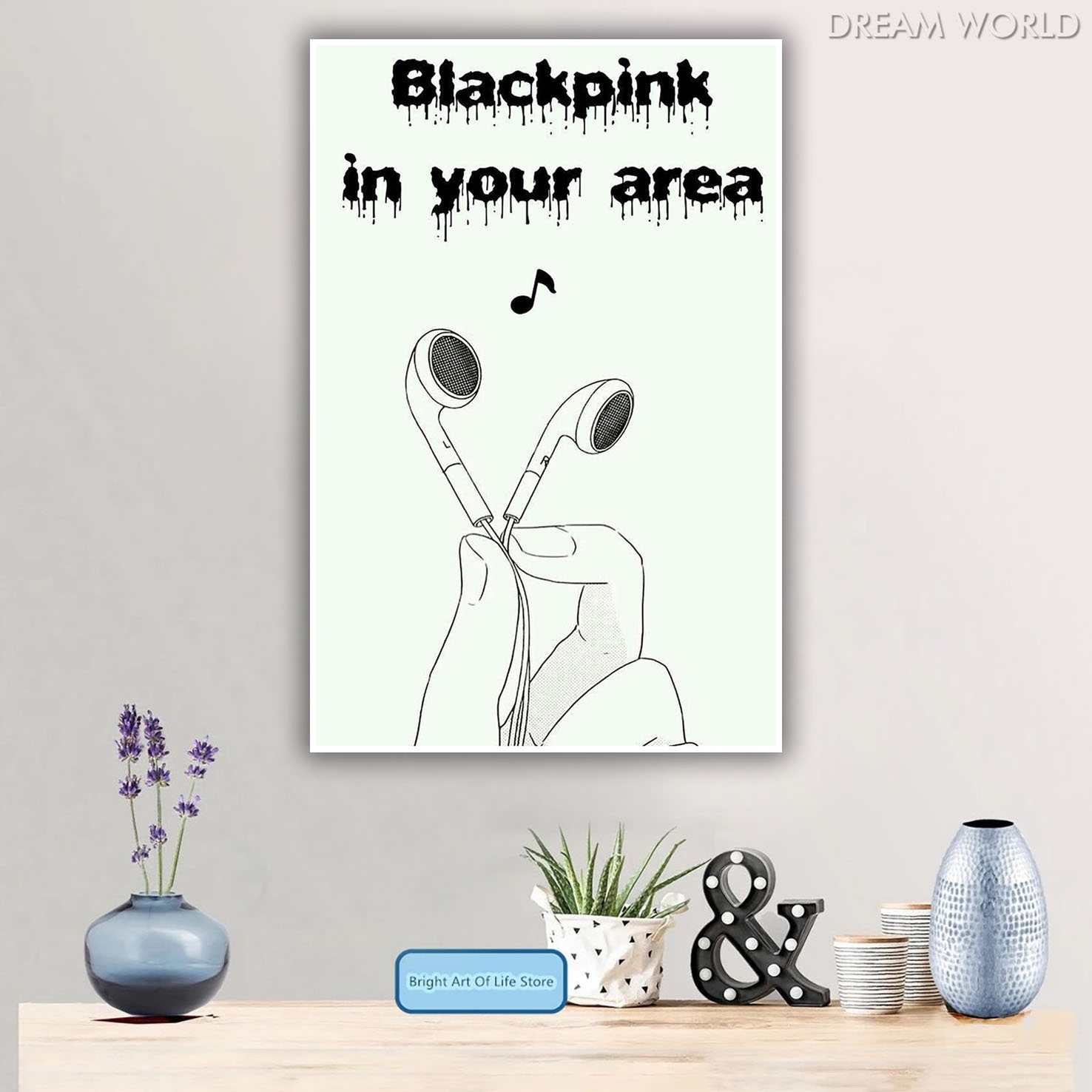 Arga - Home Decor Wall Poster - Blackpink Cartoon Art