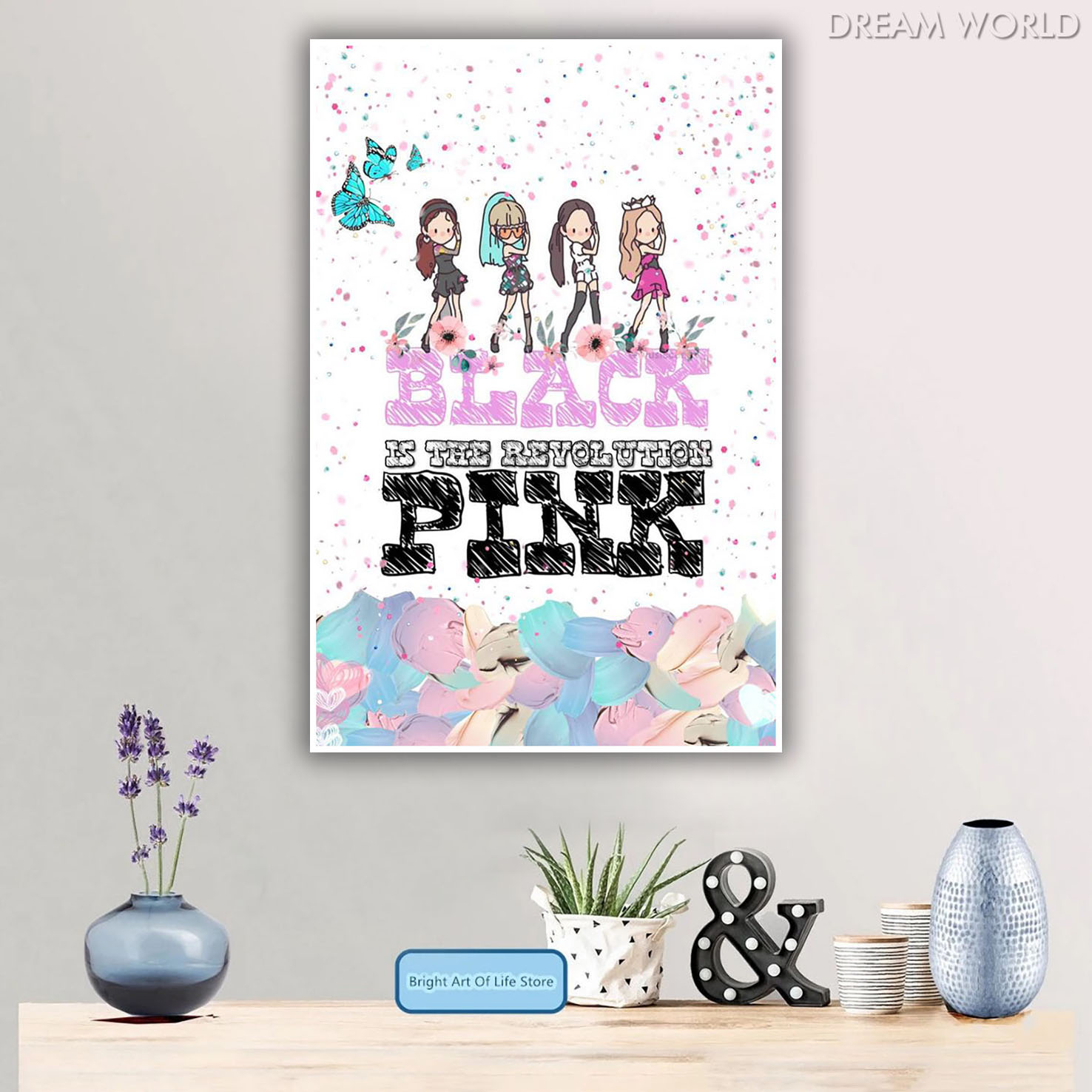 Arga - Home Decor Wall Poster - Blackpink Cartoon Art