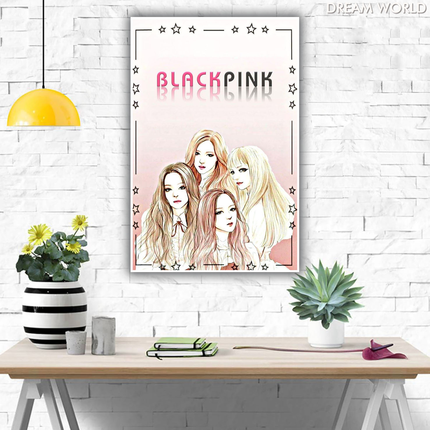 Arga - Home Decor Wall Poster - Blackpink Cartoon Art