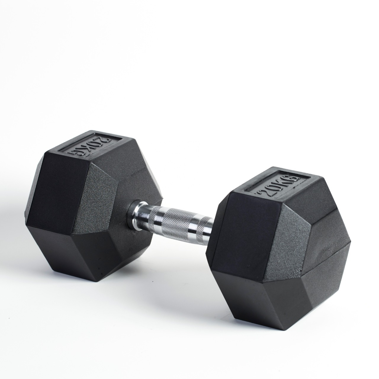 SPN 20Kg Rubber Hex Dumbells (Pair), 20 Kg Dumbell, Rubber Hex Dumbell ( 20 Kg*2 Pc = 40Kg), Dumbbells