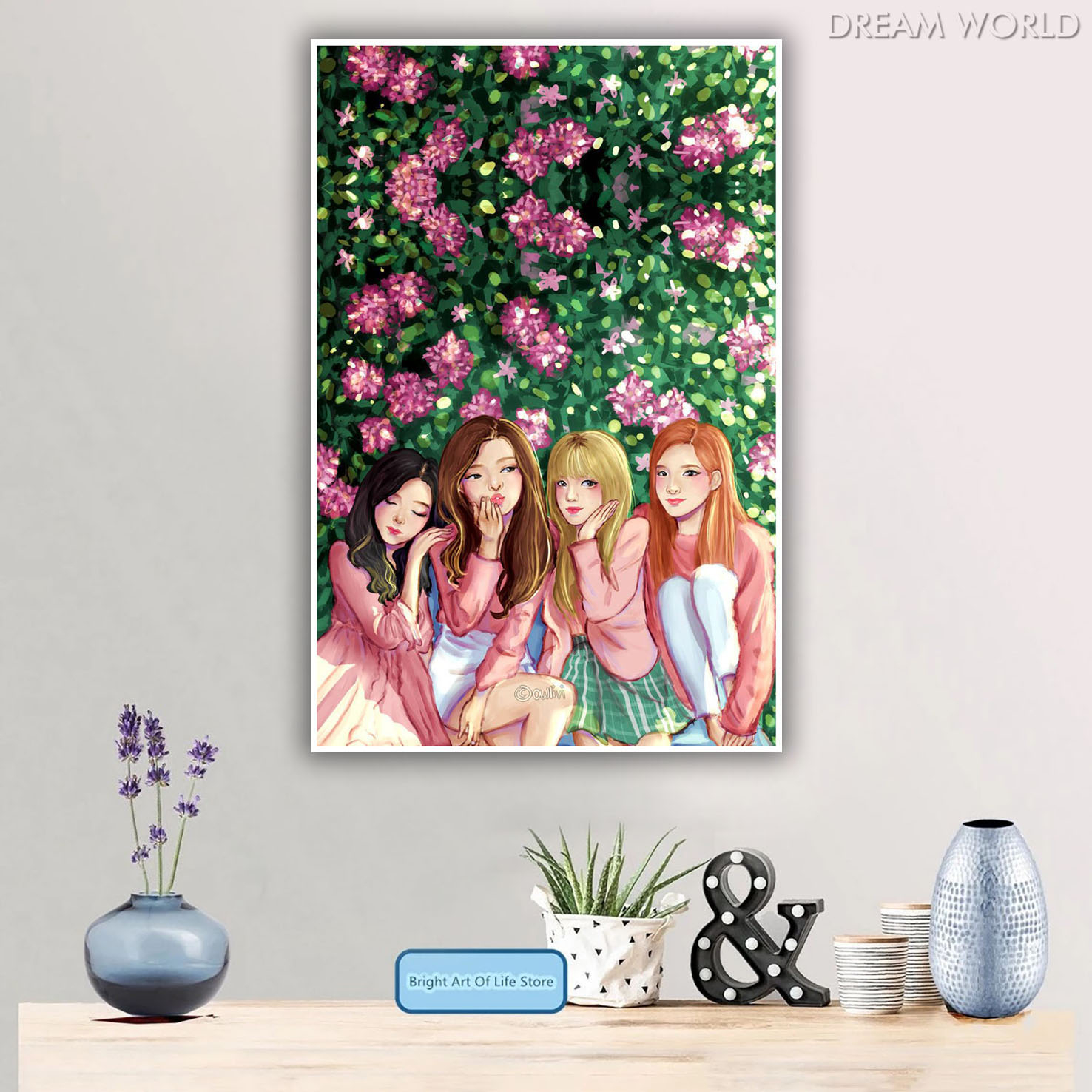 Arga - Home Decor Wall Poster - Blackpink Cartoon Art