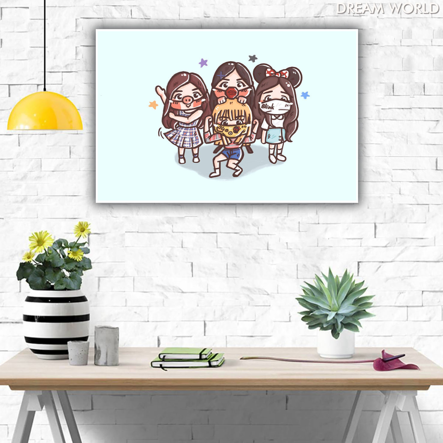 Arga - Home Decor Wall Poster - Blackpink Cartoon Art