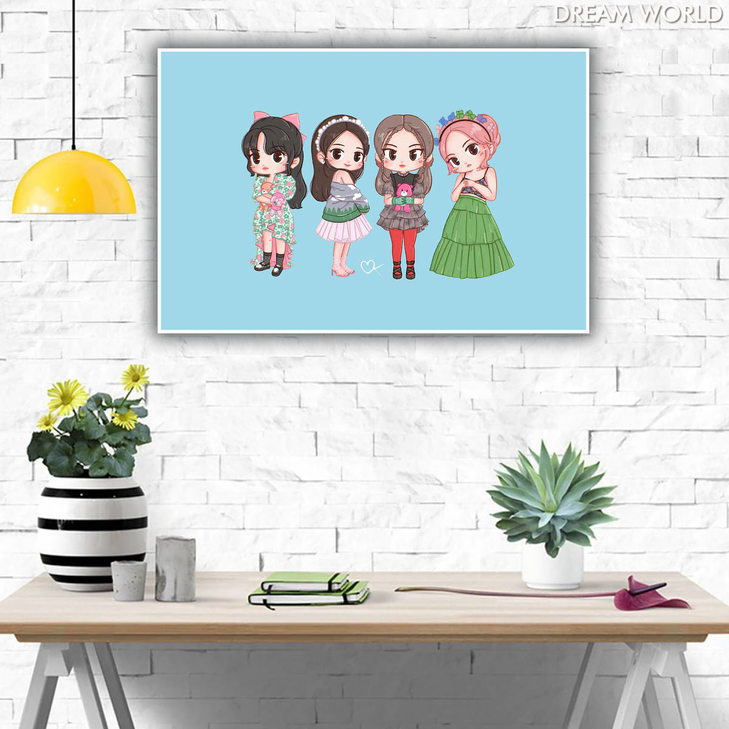 Arga - Home Decor Wall Poster - Blackpink Cartoon Art