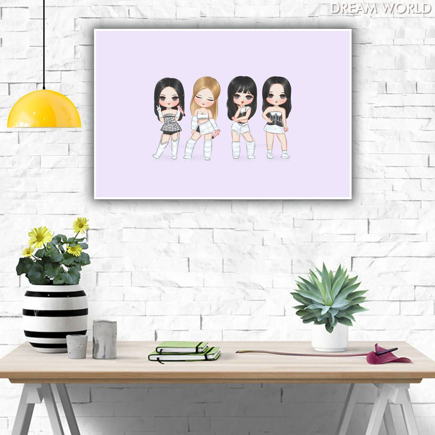 Arga - Home Decor Wall Poster - Blackpink Cartoon Art