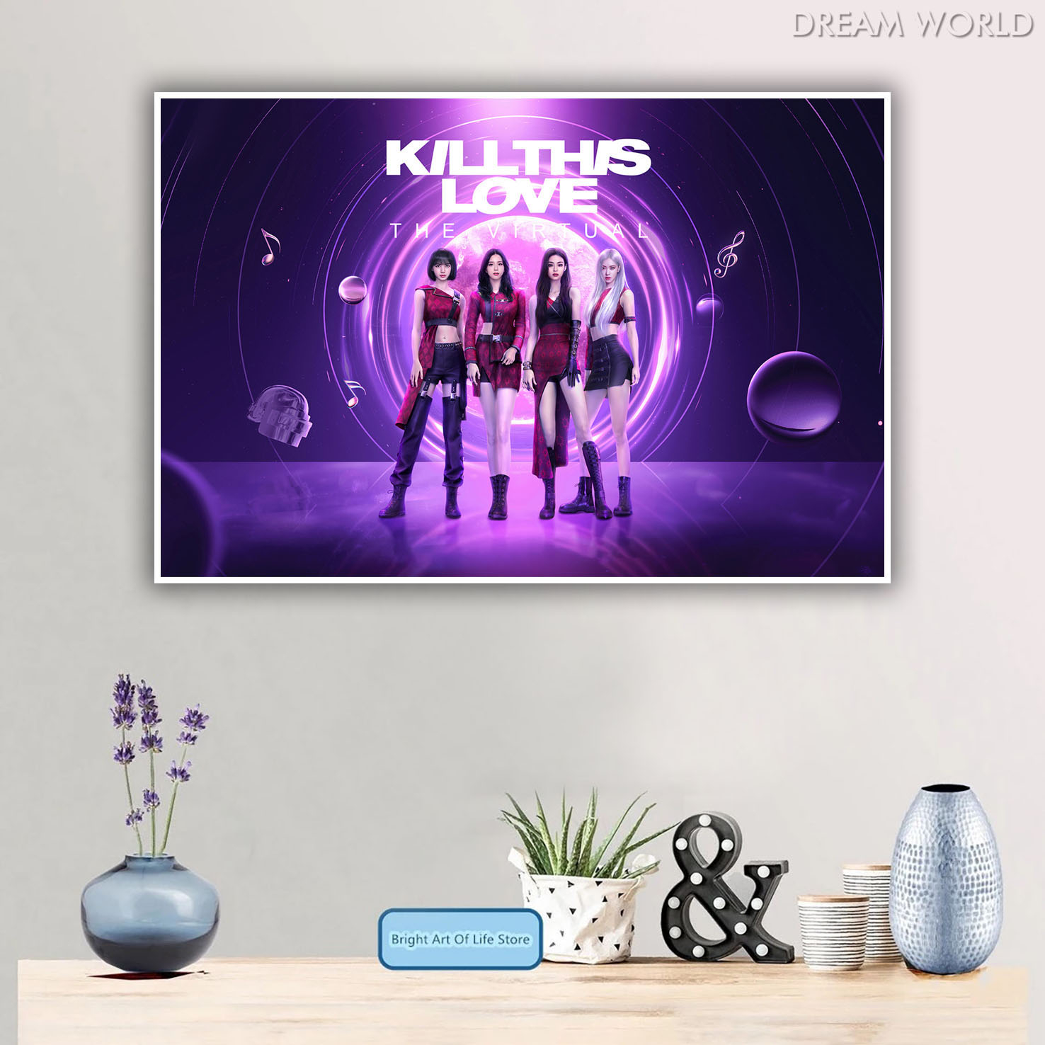 Arga - Home Decor Wall Poster - Blackpink Cartoon Art