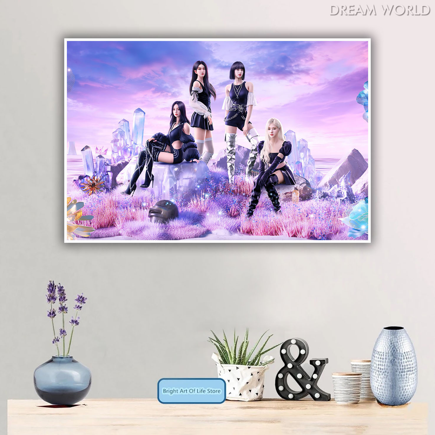 Arga - Home Decor Wall Poster - Blackpink Cartoon Art