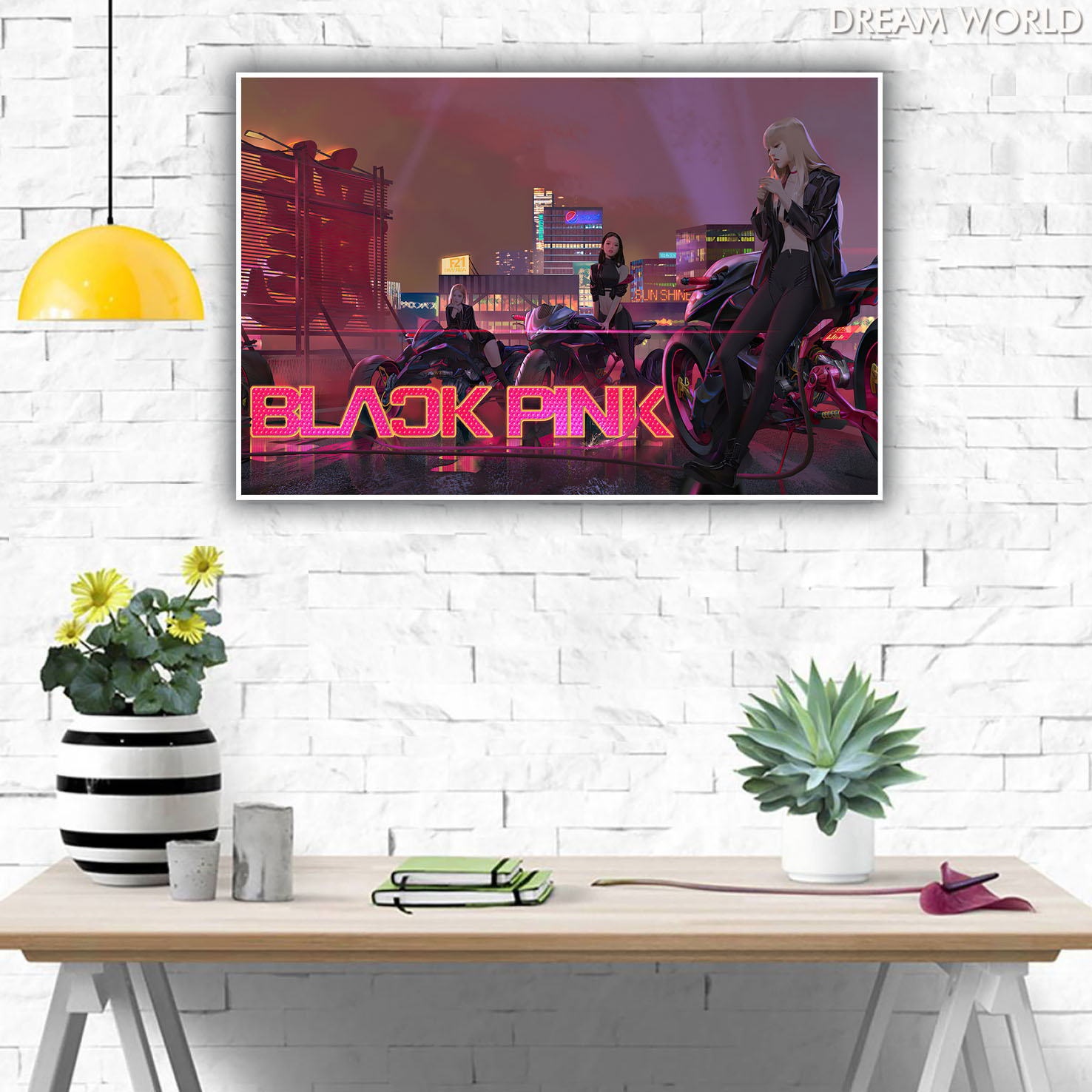 Arga - Home Decor Wall Poster - Blackpink Cartoon Art