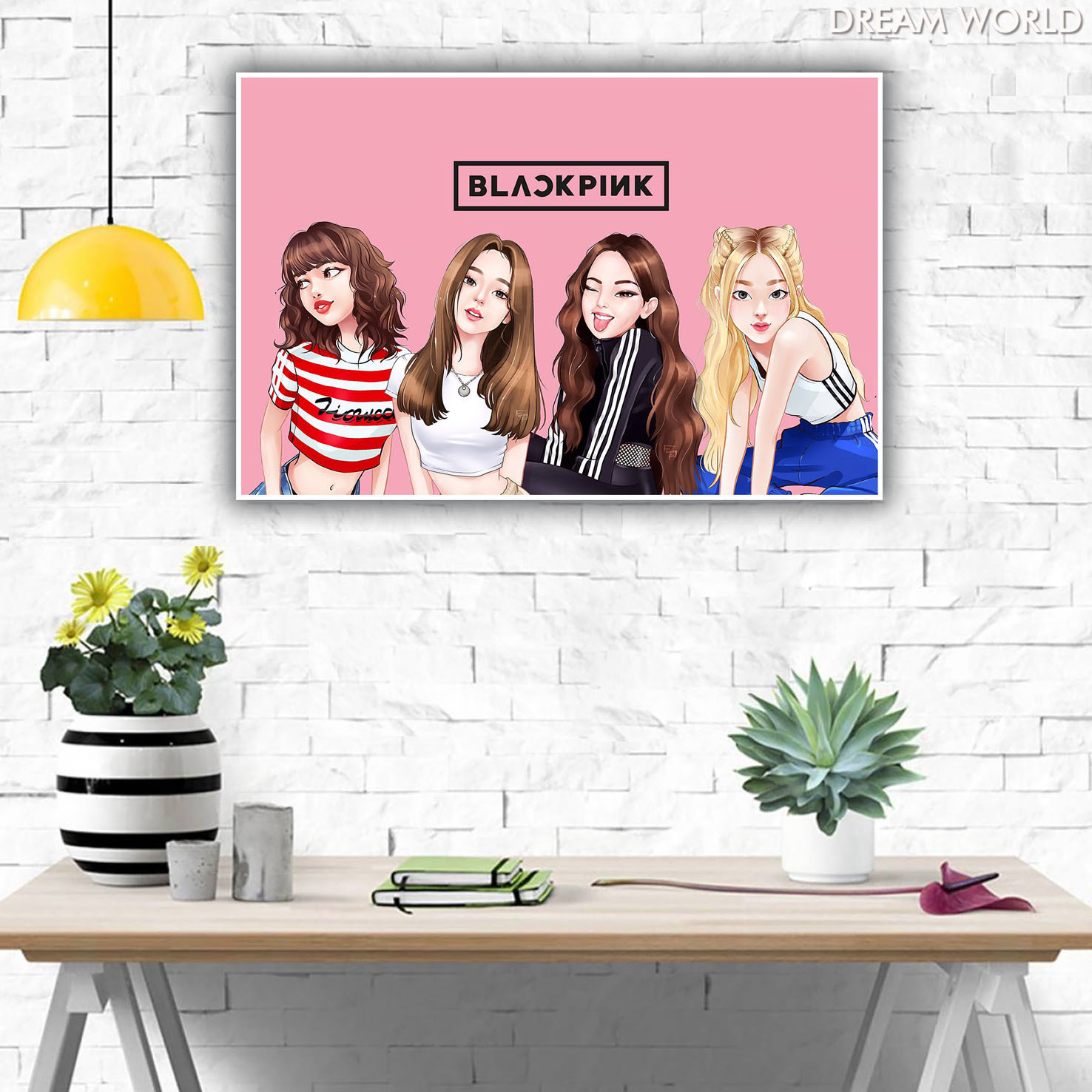 Arga - Home Decor Wall Poster - Blackpink Cartoon Art
