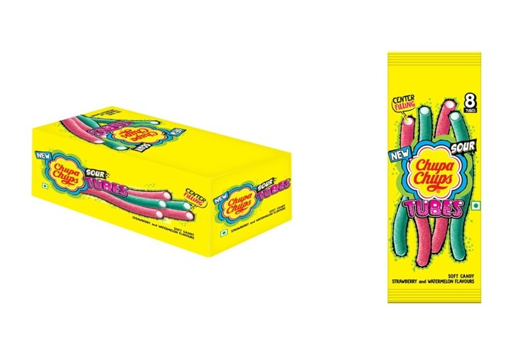 Perfetti Chupa Chups Long Tube Tray AC Pack 8 pcs