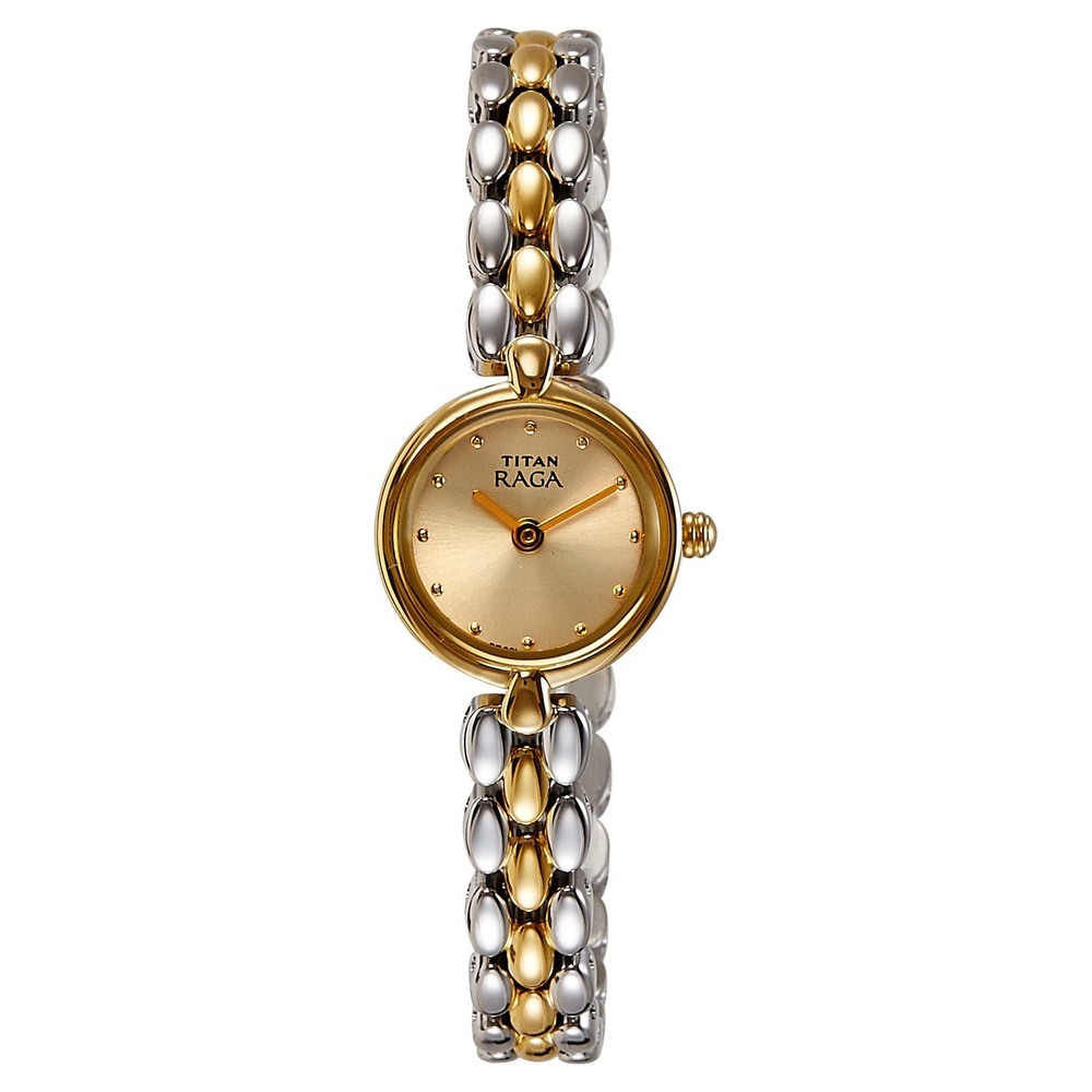 Titan Champagne Dial Analog Watch for Women 2444BM04