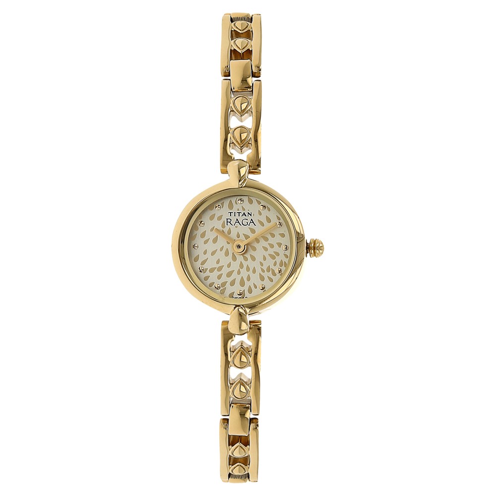 Titan Raga Champagne Dial Analog Watch for Women 2444YM09