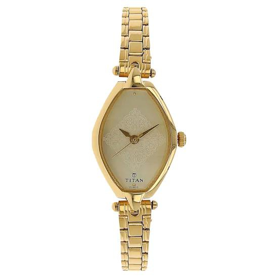 Titan Champagne Dial Analog Watch for Women 2522YM01 