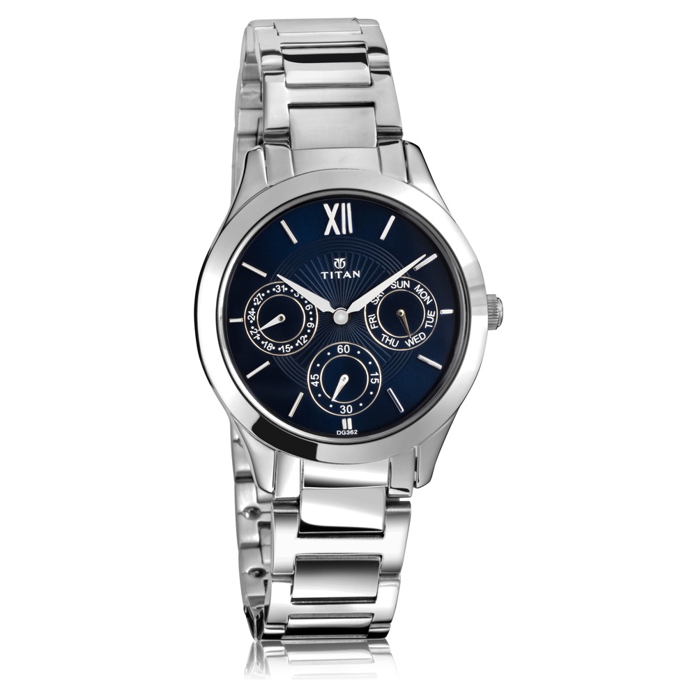Titan Neo Blue Dial Multifunction Watch for Women 2570SM01