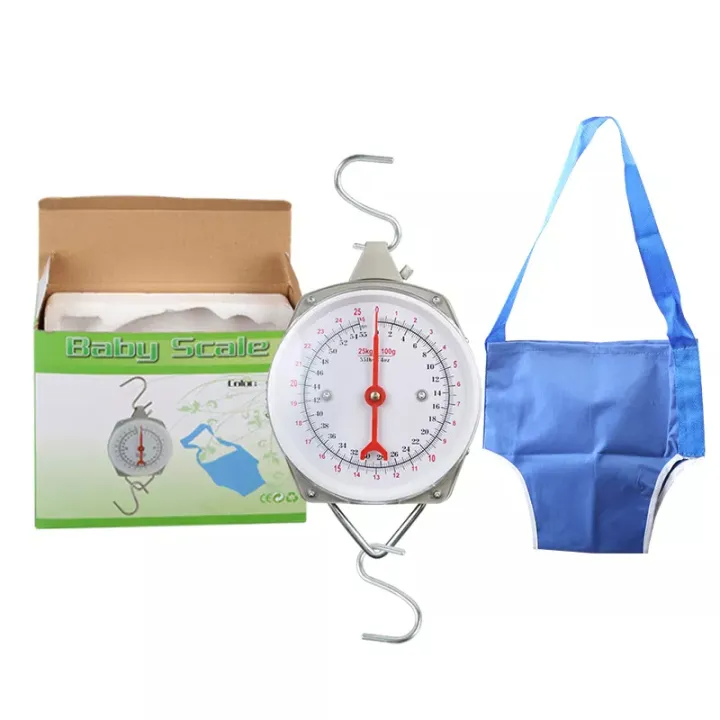 25KG Portable Spring Baby Weight Scale With Baby Bag