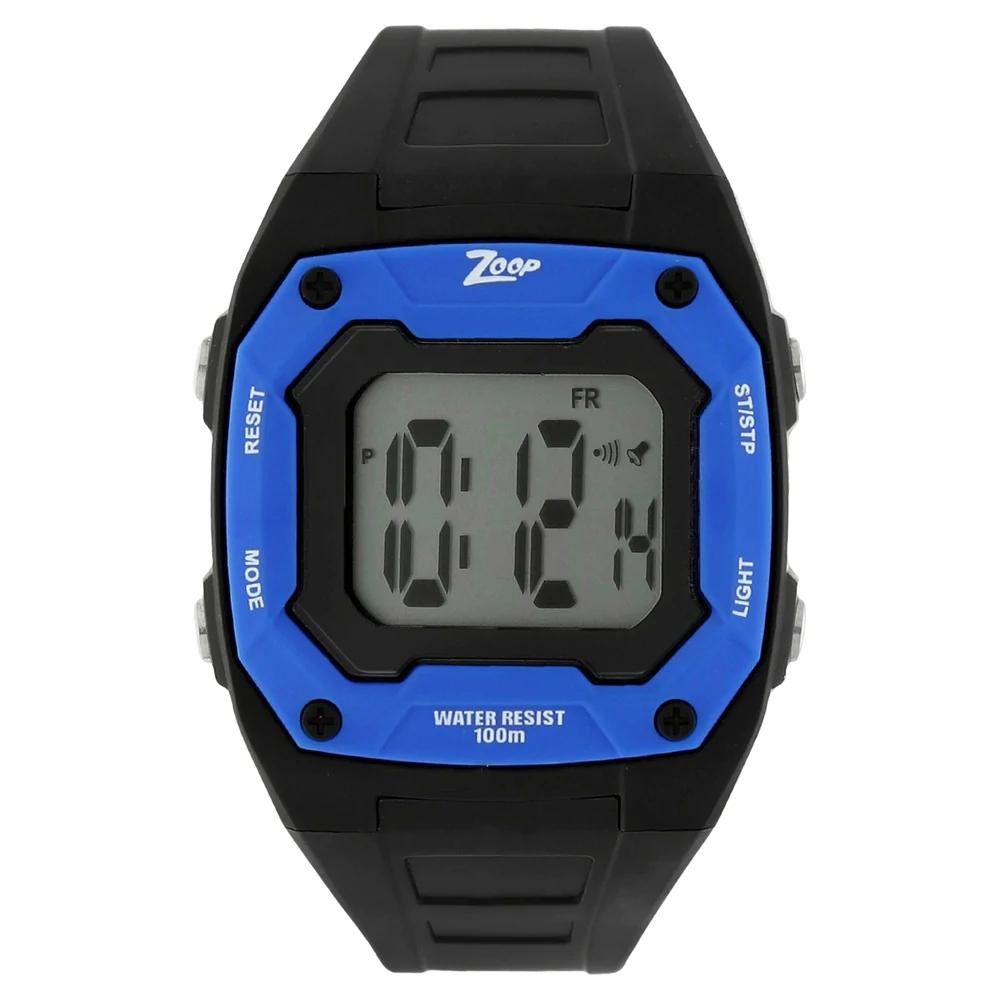 Titan Grey Dial Black Plastic Strap Watch For Kids C26011PP01