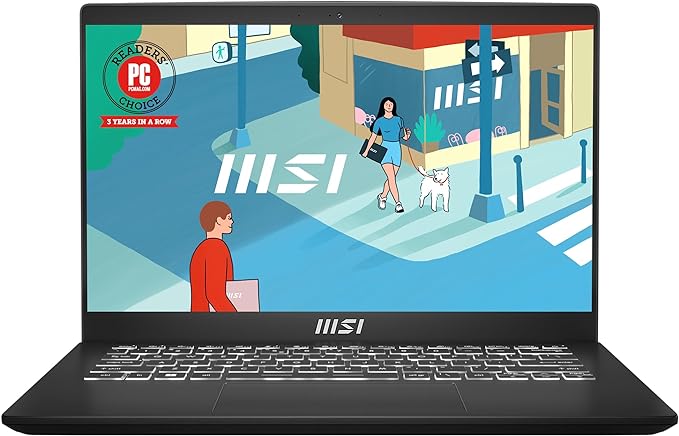 MSI Modern 14 C12MO 12th Gen Intel Core i5-1235U (Up to 4.4 GHz, 10 Cores, 12 Threads, 12MB Cache),