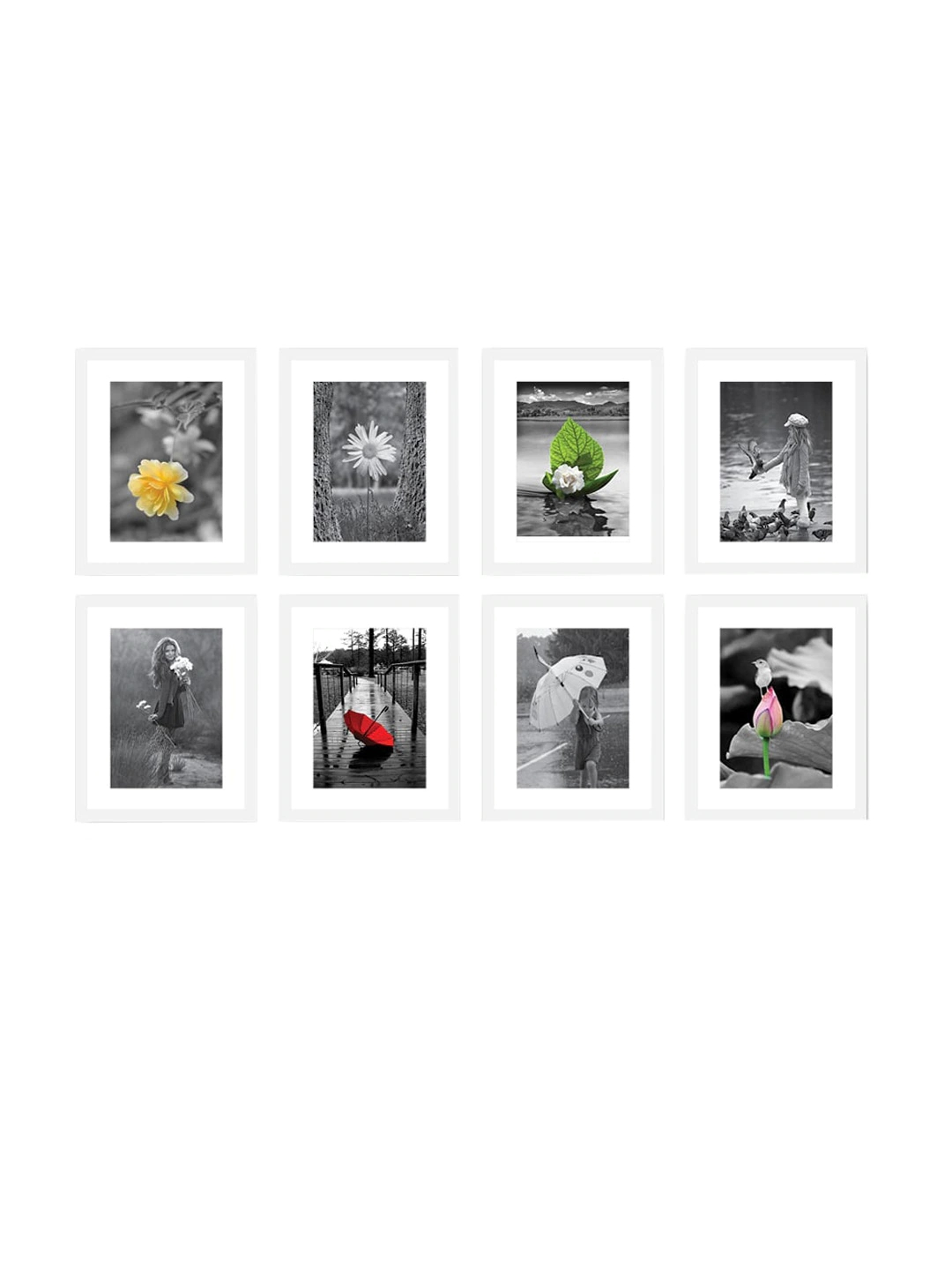 Wall Decor Frames Set of 8