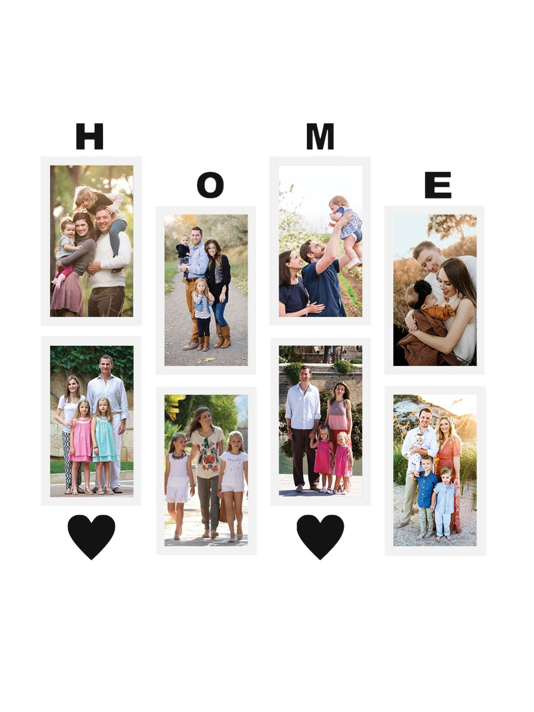 Wall Decor Frames Set of 8
