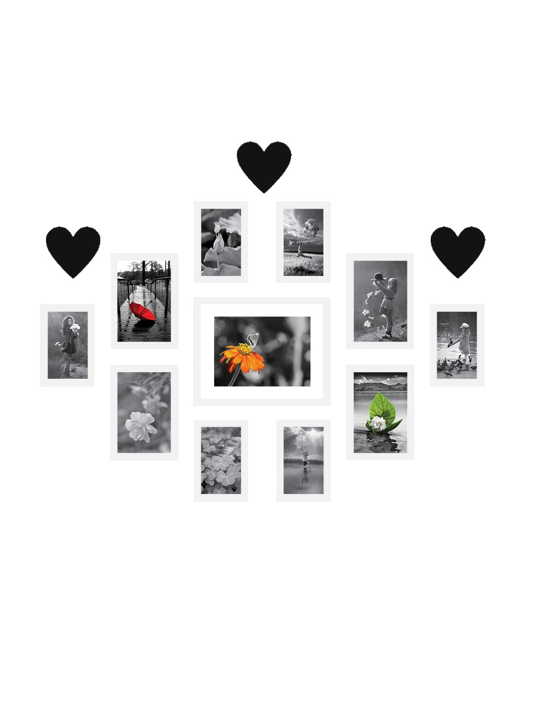 Wall Decor Frames Set of 10