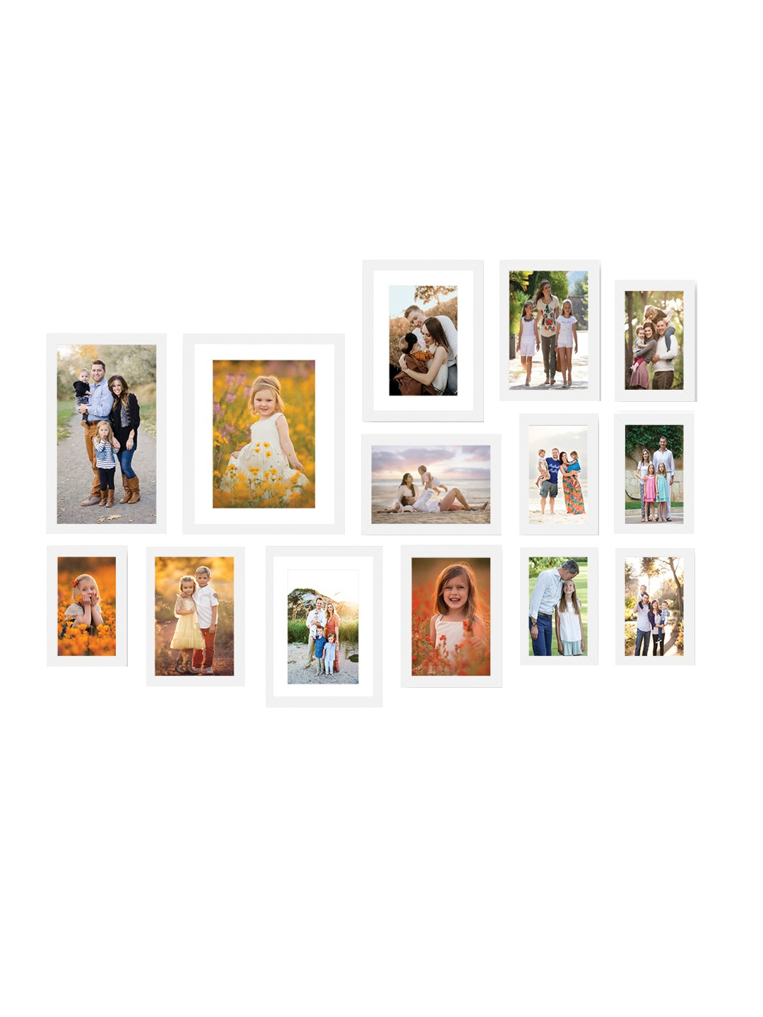 Wall Decor Frames Set of 14
