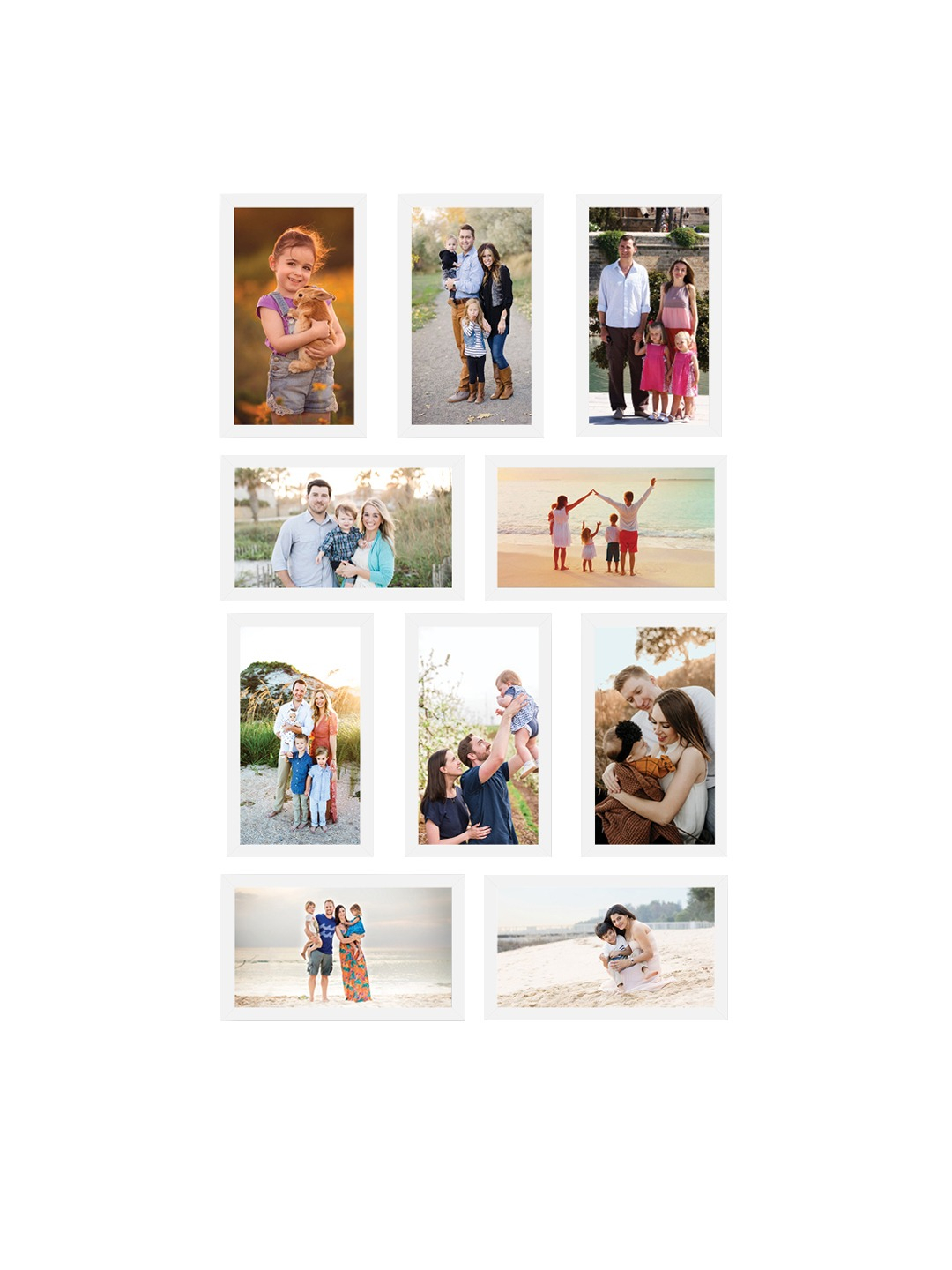 Wall Decor Frames Set of 10