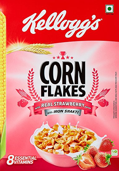 Kellogg's Corn Flakes with Real Strawberry Puree/275 g