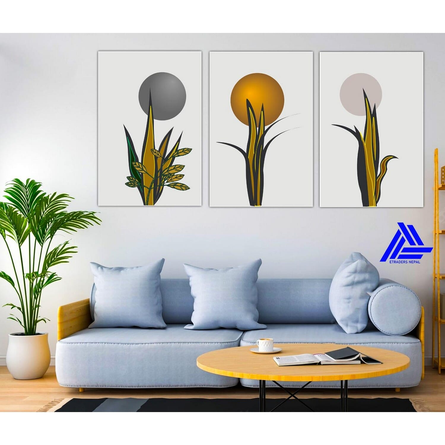 3 Panel Abstract Canvas | Wall | Home Decor | Canvas