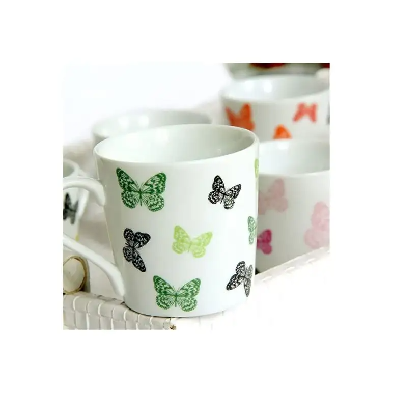 Generic  Butterfly Print - 6 PC Mug Set - 3002-1521ABCDEF
