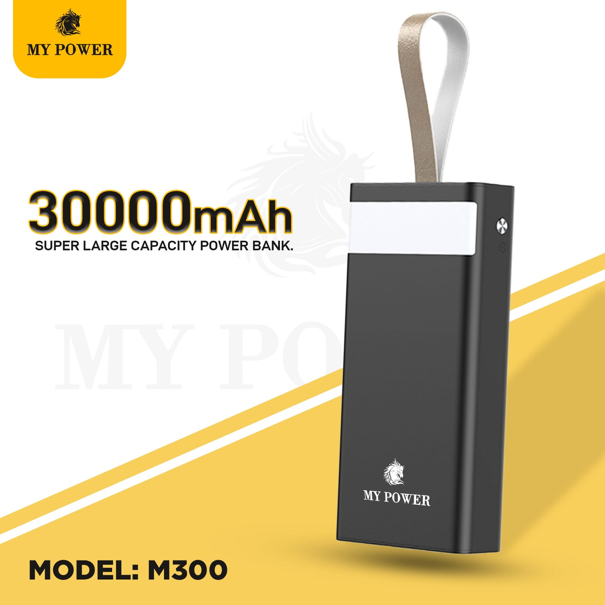 My Power Powerbank 30000mah M-300 with Led Display and Flash Light