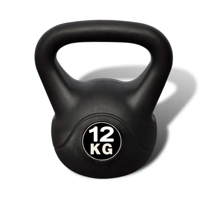 Kettlebells for Strength Training, 12 kg Kettlebell Weights Vinyl Coated Iron-Coated for Floor And Equipment Kettlebell Weight Sets